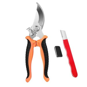 万能ハサミ 万能はさみ カーブ刃 190mm ステンレス 強力万能鋏 バネ付きハンドル 多目的切断工具 金切鋏 板金ハサミ 家庭用 工業用 作業用 大工用 アウトドア用