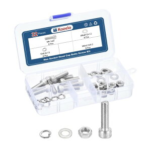 Kozelo �Z�p���t���{���g 32�{��M6�L���b�v�{���g�i�b�g�A�\�[�g�����g (M6x22mm) 304�X�e�����X�|�A�����\�P�b�g�h���C�u3D�v�����^�p