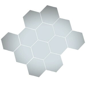 BIRLD EH[ ~[ XebJ[  \t  WALL MIRROR STICKER Ȃ Zp`  12 ( Vo[ ) STCY