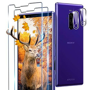 p Xperia 1 SOV40 SO-03L KXtB 2 Xperia 1 tB + 2 JیtBZb Ή GNXyA1 KX SʕیtB P[X ߗ 3D TouchΉ 0.26^ U