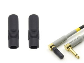 ANE ステレオ標準プラグ (6.3mm) 用 保護キャップ ブラック 大切なイヤホンやヘッドホンのプラグを保護 (2個SET)