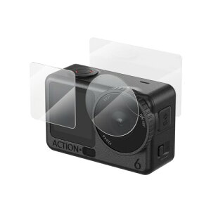 SmallRig �X�N���[���v���e�N�^�[�L�b�g DJI Osmo Action 6�p �����K���X�X�N���[���v���e�N�^�[ �����^�őϋv���̂���A�N�V�����J�����A�N�Z�T���[ ���ŏ��ɋ��� �N���[�j���O�c�[���t��