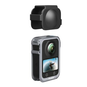 TELESIN DJI Osmo 360�p �ی�P�[�W �A���~�����P�[�W �c���B�e �ی�t���[�� �ڑ��\ �O�r ���B��_ �}�C�N�Ȃ� DJI Osmo 360 �A�N�Z�T���[�ɑΉ� 1/4�C���`�l�W�ڑ����{�A�[���[���P�[�V�����z