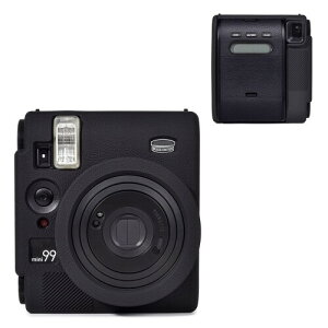 Rieibi instax mini99 �P�[�X �A�`�F�L �C���X�^�b�N�X�~�j99 �V���R���P�[�X Fuji instax mini99 �J�����J�o�[ �V���R���� �ی�J�o�[ - �u���b�N