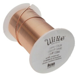Beadsmith Wire Elements 20ゲージ ラッカー仕上げ 変色しにくい銅線 ジュエリー製作用 15ヤード 13.72メートルスプール (銅色)