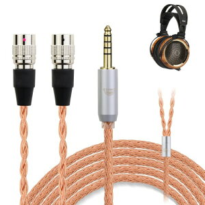 okcsc ZT16 �w�b�h�z���P�[�u�� 4�s��XLR�[�q Ether ���P�[�u�� �����P�[�u�� �C���z���E�w�b�h�z���p 16�c ���� Dan Clark Audio�iMr Speakers�j�p Ether Alpha Dog Prime�ɓK�� ����1.5m 4.4mm