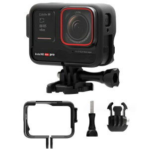 Insta360 Ace Pro �Ή� �J�����P�[�W �ی�n�E�W���O �Œ�ی�u���P�b�g�R�[���h�V���[�X���b�g���t���\�ȃt�B�����C�g�}�C�N
