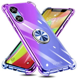 Xperia 10 VI �p �P�[�X �����O�t�� TPU �O���f�[�V�����F SO-52E SOG14 XQ-ES44 �p �g�уJ�o�[ �ϏՌ� ���� �ԍڃz���_�[�Ή� ��̌^ �����h�~ �h�o �ό`�h�~ �S�ʕی� �G�N�X�y���A 10 VI �p �J�o�[