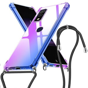 WOYSOBA �K�� Arrows We F-51B �p�̃P�[�X TPU �N���A ���^ �y�ʃV���R�� �O���f�[�V�����F Arrows We F-51B ���P�[�X �l�b�N �X�g���b�v�t�� ���|�� �΂߂��� ��|���P�[�X �ϏՌ� ���ϖh�~ ���C����