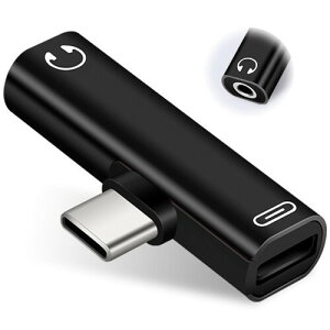 �|�N�~�� Type-C �C���z�� �ϊ��A�_�v�^ 2in1 �^�C�vC �C���z���ϊ��A�_�v�^�[ DAC�`�b�v���� PD�}���[�d HiFi���� Type-C to 3.5m �C���z���W���b�N ���y �ʘb ���ʒ��� ���y�����Ȃ���[�d�ł� ip