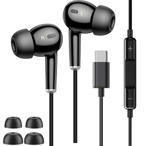 Chayoo タイプc イヤホン 有線 マイク付きType-C イヤホン USB-C ノイズキャンセリング マイク カナル型 通話可能 音量調整 快適な装着感 携帯便利 iPhone 15│Xperia│Galaxy│Reno│小米│PixelなどC