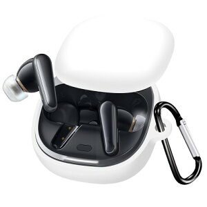 BUITFOU For Anker Soundcore Liberty 4 �P�[�X Liberty 4 �ی�J�o�[ Liberty 4 �P�[�X �_�炩�� �V���R���� �����h�~ �L�Y�h�~ �ϏՌ� �h�o �y�� �����[�d�\ �J���r�i�t�� �����h�~(�z���C�g)