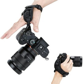 (JJC) ハンドストラップ リストストラップ Nikon Z f Z fc Z6II Z7II Z5 Z50 Z8 Z7 Z6 D5600 D5500 D5300 D5200 D5100 D5000 D3500 D3400 D3300 Panasonic DC-GH6 S1H S1R S1 G95 G9 G85 GX7M3 GX7M2 GX7 カメラ 適用 黒い