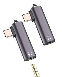 USB C to 3.5mm�C���z���W���b�N�ϊ��A�_�v�^�[�i2����jType-C DAC�I�[�f�B�I�P�[�u�� �Ή�iPhone 16 15 Pro Max Apple �Ή�Samsung S25�Ή�iPad�p AUX�ԍڃA�N�Z�T���[