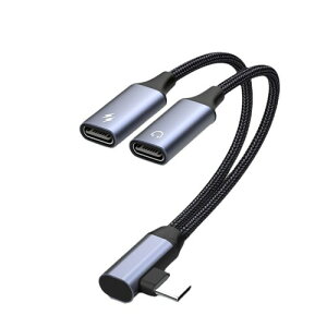 Akkerds Type-C�C���z���W���b�N�ϊ��A�_�v�^�i2 in 1�j USB-C�P�[�u�� DAC�f�R�[�_�g�уp�\�R������ ���������[�dUSB-C�A�_�v�^ �[�d�ƒ��̂𓯎��ɍs��