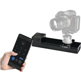 YC Onion電動カメラスライダー26cmアプリコントロール付き、YC Onionンヘッドと互換性のある3軸スライダーレールトラック、DSLRカメラビデオVlog電話GoProの最大負荷容量10kg