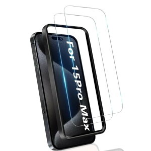 iPhone 15Pro Max KXtB iPhone15 Pro Maxp یtB 6.7inch Ή KX ߗ dx9H CA[ ϏՌ Uh~ x KChgt \tȒP ACtH 15v}bNX 