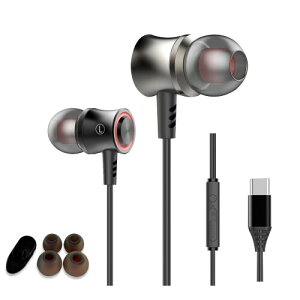 2024新版iPhone タイプC イヤホン有線イヤホン タイプc.iphone イヤホン.、有線HiFi、クリア通話、人間工学デザイン、USB-C、重低音絡み防止 遅延なしタイプシー、リモコン付き、カナル型、小