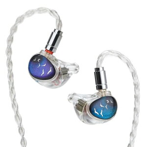 HiFiGo Kinera Celest PhoenixCall 1 DD+2BA+2 6mm �}�C�N���v���[�i�[�h���C�o�[�C���C���[���j�^�[�A 5 �n�C�u���b�h�h���C�o�[ �C���C�A���̃C���z�� (4.4mm, Transparent)