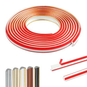 300cm 弾性モールディングトリム自己接着性、PVC ピール&スティックトリム 防水、パネルモールディング DIYホームデコレーション、壁、コーナー、窓ドアフレームの モールディング(12x9mm