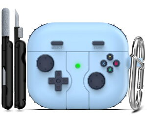 RFUNGUANGO AirPods �� 3 ����P�[�X�J�o�[ �L�[�`�F�[���t���A�Q�[���v���[���[�f�U�C���A�q���A�e�B�[���G�C�W���[�A�����A�j�������AAirPods �� 3 ����[�d�P�[�X�p�\�t�g�V���R���P�[�X -