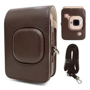 Rieibi PU���U�[�ی�J�����P�[�X Insatx Mini LiPlay �C���X�^���g�J�����p - Instax mini Liplay�p�P�[�X ���߉\�ȃX�g���b�v�t��