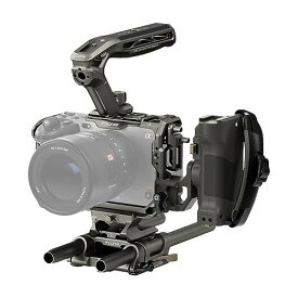 TILTA カメラケージ ソニー FX3 FX30 Xenoトップハンドル、LWSベースプレートアダプター タイプIII、アドバンスドレフトサイドハンドル プロキット対応 チタニウムグレー TA-T16-C-TG