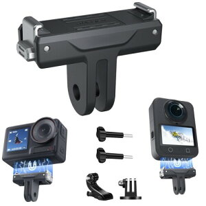 Osmo Action 5Pro �p �A�_�v�^�[�}�E���g�N�C�b�N�����[�X�� 1/4�l�W���t�� �}�O�l�b�g�� ���C�A�N�V�����J�����p�}�E���g DJIAction3/DJIAction4�ɑΉ� �O�r�⎩�B��_�Ȃǂ� DJI Osmo Action 5�A�N�Z