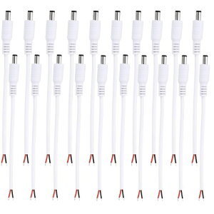 NAqiClearhillj20Zbg 15CM/0.49FT zCg IXdsbOe[ovORlN^P[u | DC 5.5mm x 2.1mm RlN^ | 22AWG | 12V/24V LEDe[vCgEgXtH[}[ڑ