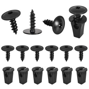 30個 タッピングねじ ステンレス鋼 M5x16mm 黒色 ドリルビス ドリルネジ 本体ネジ黒 N90974701 ドセルフドリルねじ タッピングビスセット 車のフェンダーホイールカバーバンパー用