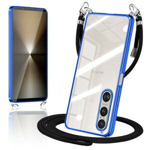 Xperia1 VI �p�� �P�[�X �V�����_�[ �N���A ���� xperia1vi SO-51E SOG13 �X�}�z�P�[�X �J�o�[ ���^ TPU ���|�� ��|�� �΂߂����P�[�X �ϏՌ� �G�N�X�y���A1VI(�u���[)