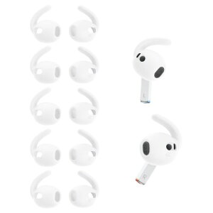 umvowuxa �C���[�t�b�N Samsung Galaxy Buds3�p �X�|�[�c�C���z���J�o�[ �V���R�� ����~�� �E�B���O�`�b�v �M�����N�V�[�o�b�h 3 �C���[�`�b�v �A�N�Z�T���[�AGalaxy buds 3 �P�[�X(5�g/�z���C�g)-�[