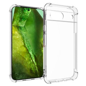 Google Pixel 8a 用 ケース グーグル ピクセル 8a 用 カバー ソフト クリア TPU バンパー ストラップホール 透明 衝撃吸収ポケット内蔵 耐衝撃 SMPURF SPCP8A