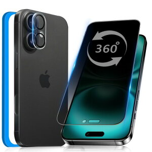 360�x �`�����h�~ iPhone16Plus �p �K���X�t�B���� �`�����h�~ 360 �S���� �t���ی� �t�B���� �̂����� �����K���X �A�C�t�H��16�v���X �p �i6.7�C���`�j �̂������h�~ 360° �㉺���E �����Ȃ�