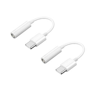 TypeCCzϊA_v^[i3.5mm to TypeCjAiPhone 15/16V[YAiPad ProAAndroidATypeCΉ@ɓKp ŉyĐARAʘbÁACuzMɑΉB (2pcs )