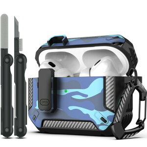 RFUNGUANGO AirPods Pro �� 2 ����P�[�X�J�o�[ �N���[�i�[�L�b�g�t���AAirPod Gen 2 �[�d�P�[�X 2023�A2022 �p���b�N�t���~���^���[�n�[�h�V�F���ی�A�[�}�[�A�t�����g LED ���A�O���[����