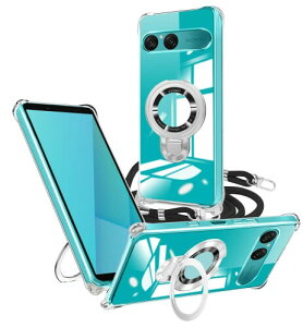 weiaoluo �P�[�X Xperia10 VII �N���A �p�� �����O�t�� �V�����_�[ �A���[�Y SO-52F / SOG16 / A502SO / XQ-FE44 �Ή� �X�}�z�P�[�X �ϏՌ� �G�N�X�y���A10 vii �J�o�[ �c�����Ή� �}�O�l�b�g���� ���߉\