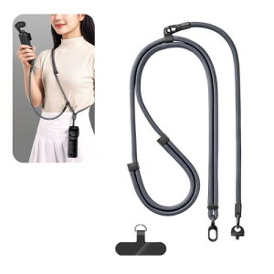 (�t�H���C) �V�����_�[�X�g���b�v DJI OSMO Pocket 3�p �������߉\ �X�}�z�Ή� �l�b�N�X�g���b�v ���@�\ ��|��/���X�g�X�g���b�v �Z�b�g �g�ѓd�b���p �����h�~ 4�F (�O���[)