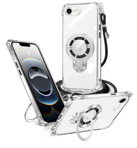 weiaoluo iPhone 17e �P�[�X iPhone 16e �P�[�X �N���A�����O�t�� MagSafe�Ή� �V�����_�[ �ϏՌ� �A�C�z��16E �Ή� �J�o�[ ���C�����X�[�d �}�O�l�b�g���� ���߉\ �ی�\�t�g ���O�� ���^ TPU ��