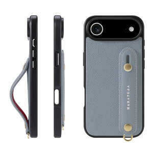 HANATORA for iPhone 17Air �P�[�X �{�v �ϏՌ� �w�ʃx���g �X�}�z�P�[�X �X�}�z �X�^���h�@�\ �l�b�N �X�g���b�v �t�� �G���{�X���U�[ �M�t�g �}�O�l�b�g�Ȃ� �u���[ ���� NGH-17Air-Bluelin
