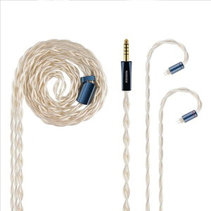 NICEHCK NicehckAuKing2 �����b�L �C���z�����P�[�u�� 7N�����b�LOCC+7N�⃁�b�LOCC���� 7N�����x 0.78 2Pin OFC�����b�L�v���O 4.4mm�v���O 5N�⃁�b�LOCC�R�l�N�^ �A�b�v�O���[�h ���� �������P ���E��