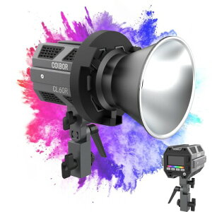 COLBOR CL60R RGByʃCg 65W Fx2700-6500KfAFx CRI96 APP 10ޏƖ XvCX\ ÉƖCg Be⏕ Bowens}Eg ^BeCg ^ lEi