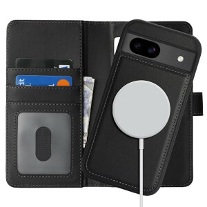 Havaya Google Pixel 8a P[X 蒠^ MagSafe Ή sNZ8a P[X J[h[ }OZ[tΉP[X ϏՌ Sʕی tFCNU[ X^h@\ CX[dΉ-ubN