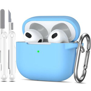 MHYALUDO AirPods  3 P[XJo[ 2021ARpO[h̗h~\tgVRՌzیی AirPods 3 P[XXLAL[`F[ƃN[jOLbgtAtg LED A