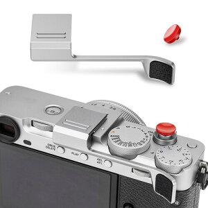 JJC �T���O���b�v �T�����X�g Fujifilm Fuji X-E5 XE5 �J�����K�p �����ȒP �V���R���p�b�h�t�� �J�����z�[���h�������߂� �t�[���J�o�[�f�U�C�� 1�����[�Y�V���b�^�[�{�^���t�� �V���o�[