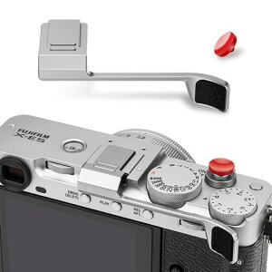 JJC �T���O���b�v �T�����X�g Fujifilm Fuji X-E5 XE5 �J�����K�p �����ȒP �V���R���p�b�h�t�� �J�����z�[���h�������߂� �V���v��&�y�� 1�����[�Y�V���b�^�[�{�^���t�� �V���o�[