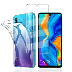 HUAWEI P30 lite �p�� �t�B���� �t���ی� �t�B���� �����K���X �d�x9H �����ߗ� �C�A�[�� �w��h�~ ��U�h�~For HUAWEI P30 lite �P�[�X �N���A TPU �ϏՌ� �����h�~ ��p�ی� �V���R�� �P�[�X HUAWEI P3