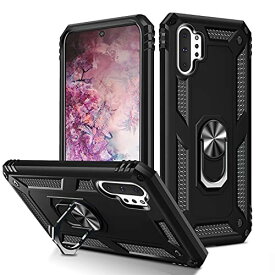 GTUJWN Galaxy Note10 Plus ケース リング付き 耐衝撃 TPU 車載対応ホルダー対応 スマホケース PC スタンド機能 薄型 軽量 サムスン ギャラクシー ノート10 プラス カバー カメラ保護 衝撃吸収 指