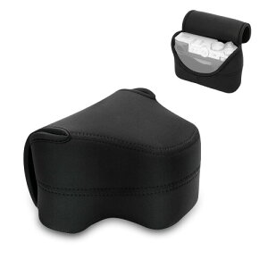 JJC Fujifilm GFX100R ��p�J�����P�[�X �J�����|�[�` �x�m�t�B���� Canon EOS R50V+RF-S 14-30mm f/3.5-5.6 IS STM/Nikon Zfc + Nikon Z 24-50mm f/4-6.3 �ȂǂɓK�p �����̃����Y�t�[�h�Ƃ̕��p�\ �X�g���b�v�t��