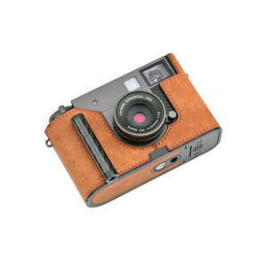 CLC handmade �Ή� fuji x-half/fuji x-half ��p �J�����P�[�X �J�����J�o�[ �J�����o�b�O �{�v ���w���v�{��+���^���x�[�X�v���[�g+�n���h�� (Matte-Yellow-Brown)